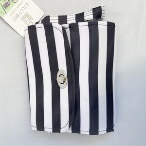 Lilly Pulitzer Black and White Striped Baby Bag